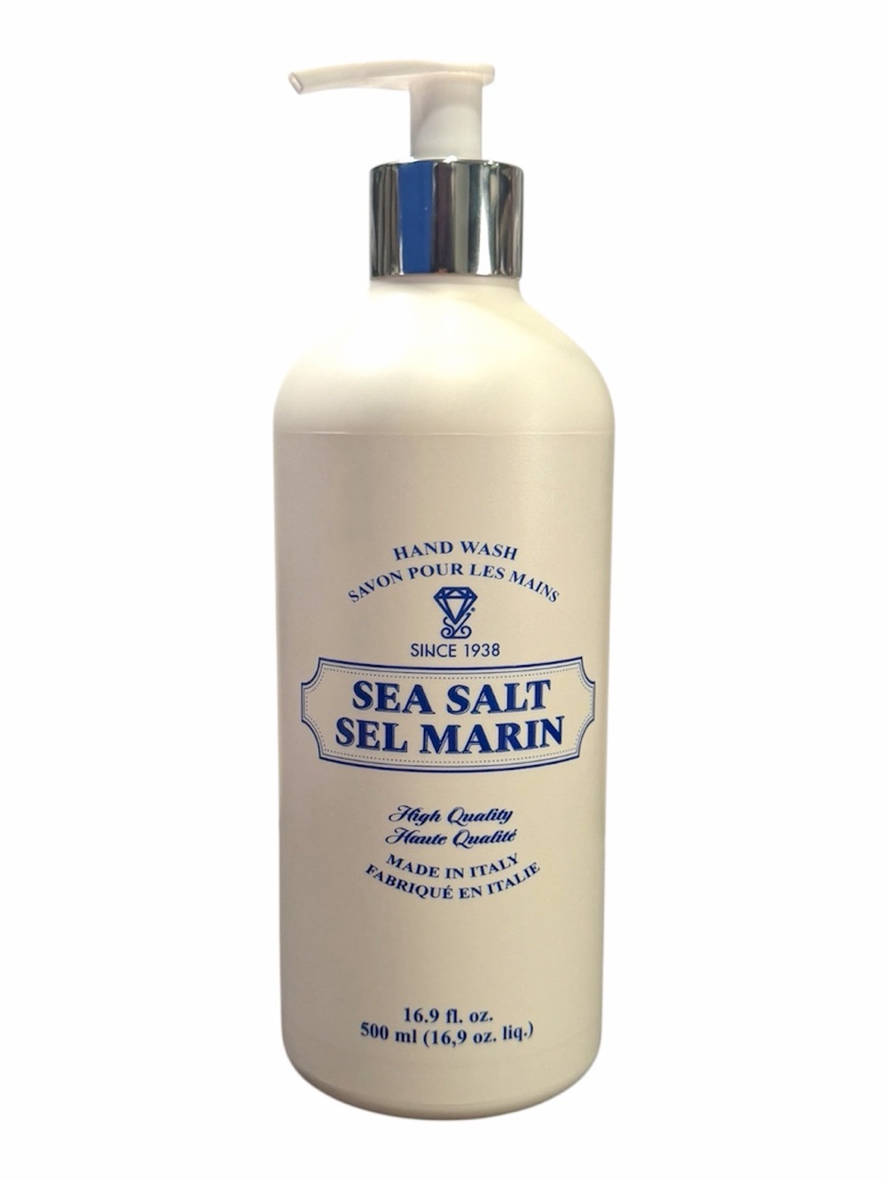 Diamante Since 1938 Sea Salt Hand Wash Liquid Soap 16.9 oz Made In Italy Rare